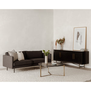 Moe's Home Raphael Sofa in Charcoal Grey (32.5' x 83' x 34.5') - WB-1002-07