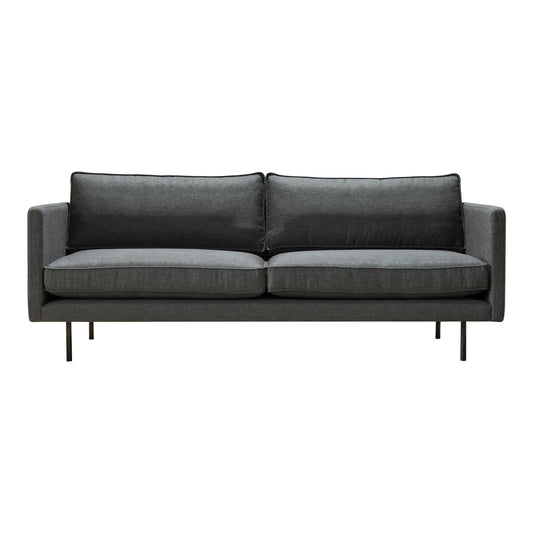 Moe's Home Raphael Sofa in Charcoal Grey (32.5" x 83" x 34.5") - WB-1002-07