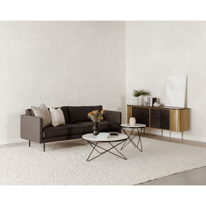 Moe's Home Raphael Sofa in Charcoal Grey (32.5' x 83' x 34.5') - WB-1002-07