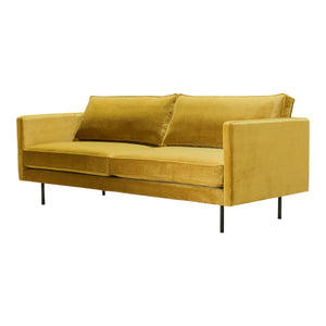 Moe's Home Raphael Sofa in Mustard Yellow (32.5' x 83' x 34.5') - WB-1002-09