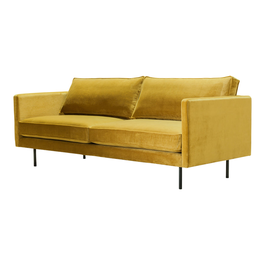 Moe's Home Raphael Sofa in Mustard Yellow (32.5' x 83' x 34.5') - WB-1002-09