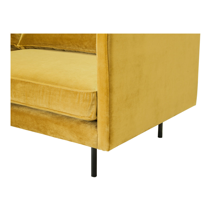 Moe's Home Raphael Sofa in Mustard Yellow (32.5' x 83' x 34.5') - WB-1002-09