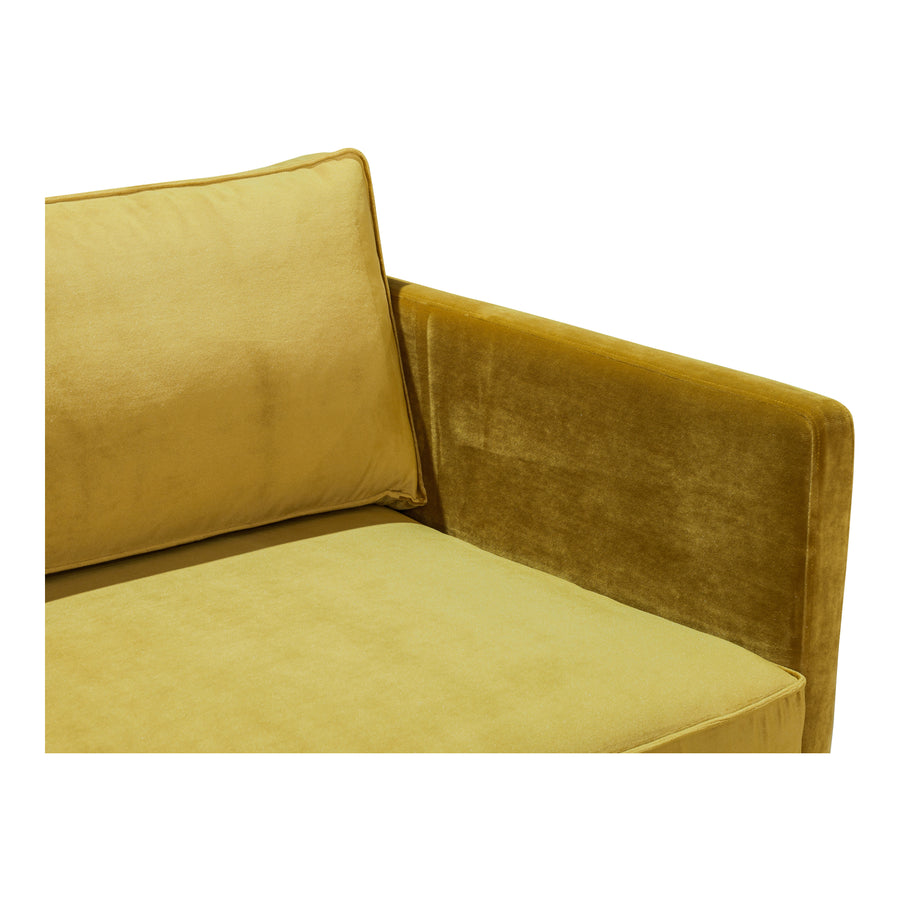 Moe's Home Raphael Sofa in Mustard Yellow (32.5' x 83' x 34.5') - WB-1002-09