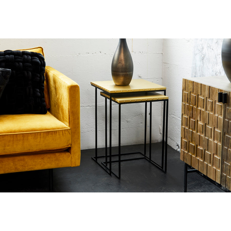Moe's Home Raphael Sofa in Mustard Yellow (32.5' x 83' x 34.5') - WB-1002-09