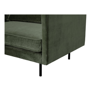 Moe's Home Raphael Sofa in Forest Green (32.25' x 82.5' x 34.5') - WB-1002-27