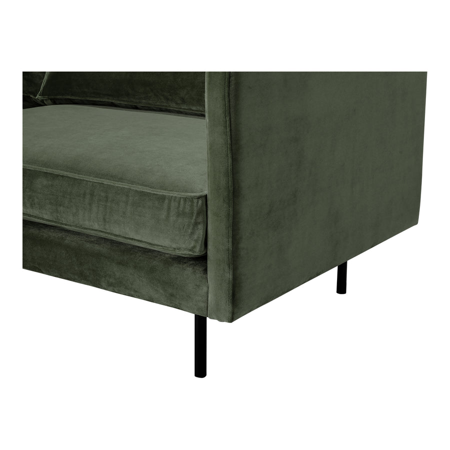 Moe's Home Raphael Sofa in Forest Green (32.25' x 82.5' x 34.5') - WB-1002-27