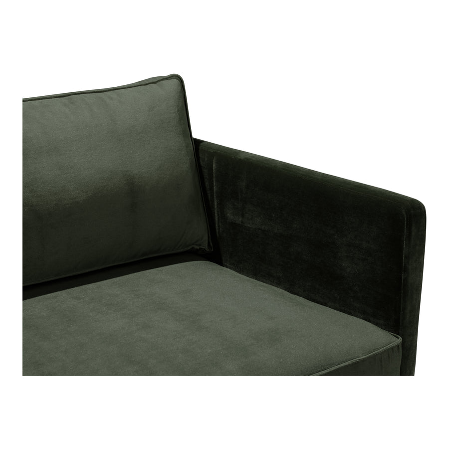 Moe's Home Raphael Sofa in Forest Green (32.25' x 82.5' x 34.5') - WB-1002-27