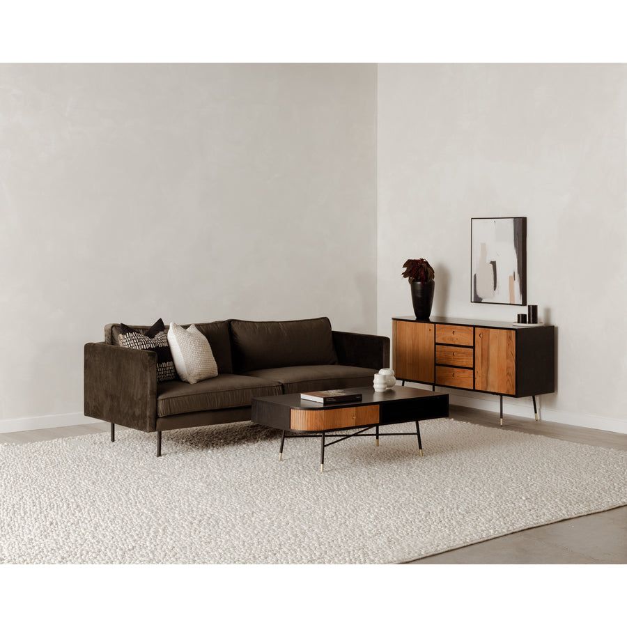 Moe's Home Raphael Sofa in Forest Green (32.25' x 82.5' x 34.5') - WB-1002-27