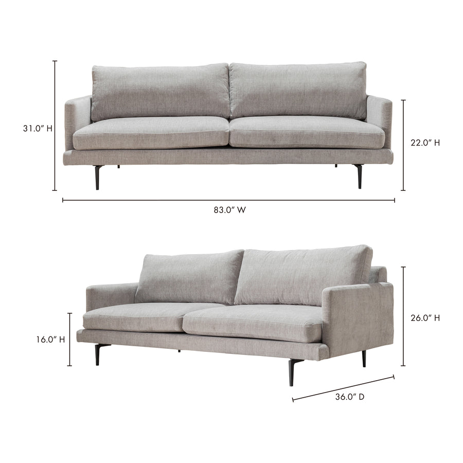 Moe's Home Zeeburg Sofa in Natural (31' x 83' x 36') - WB-1003-24