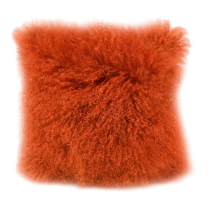Moe's Home Lamb Pillow in Orange (16' x 16' x 3') - XU-1000-12