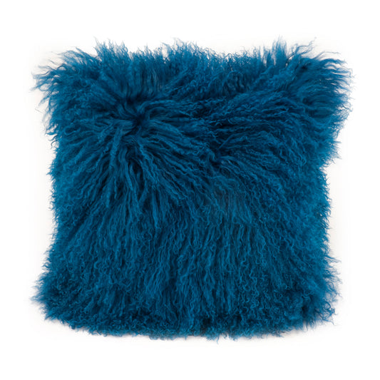Moe's Home Lamb Pillow in Blue (16" x 16" x 3") - XU-1000-26