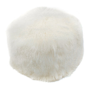 Moe's Home Lamb Ottoman in White (17' x 22' x 22') - XU-1009-24