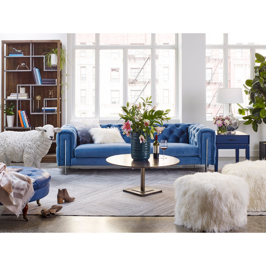 Moe's Home Lamb Ottoman in White (17' x 22' x 22') - XU-1009-24