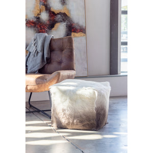 Moe's Home Goat Ottoman in Ombre Brown (16' x 16' x 16') - XU-1010-14