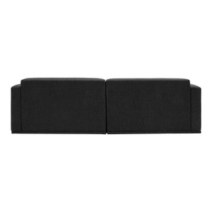 Moe's Home Malou Sofa in Anthracite Black (28.75' x 96.05' x 37') - YC-1039-02
