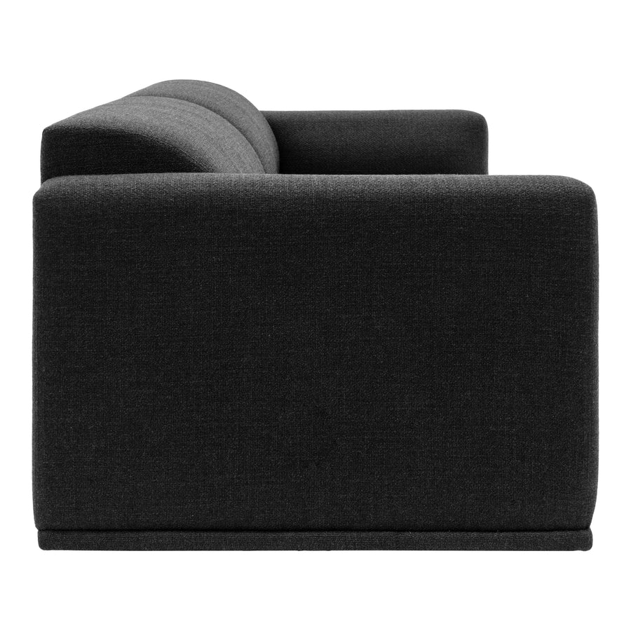 Moe's Home Malou Sofa in Anthracite Black (28.75' x 96.05' x 37') - YC-1039-02