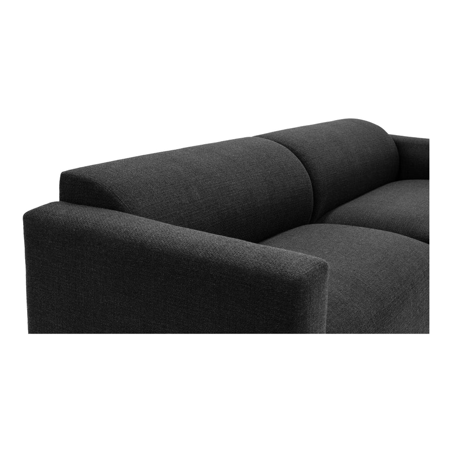 Moe's Home Malou Sofa in Anthracite Black (28.75' x 96.05' x 37') - YC-1039-02