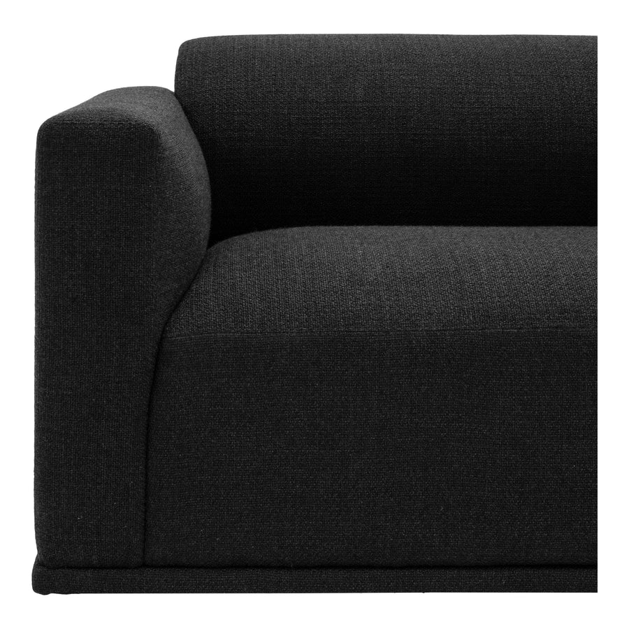 Moe's Home Malou Sofa in Anthracite Black (28.75' x 96.05' x 37') - YC-1039-02