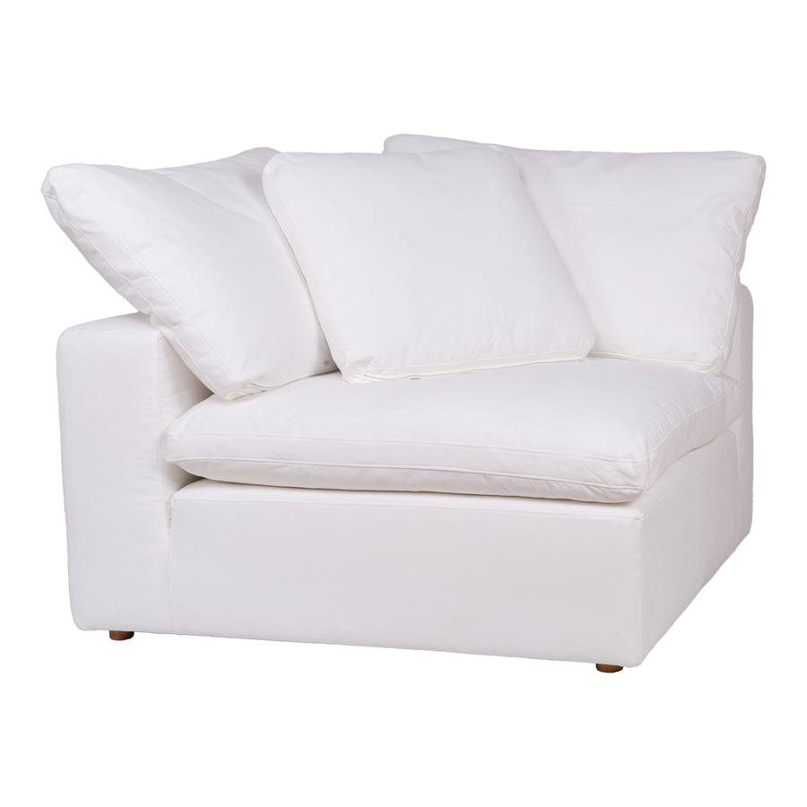 Moe's Home Clay Sectional in White (32.5' x 44.5' x 44.5') - YJ-1000-05