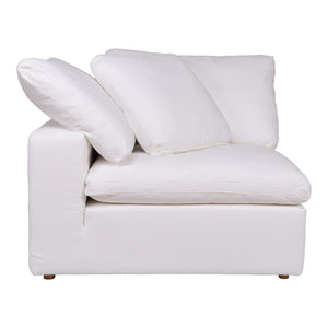 Moe's Home Clay Sectional in White (32.5' x 44.5' x 44.5') - YJ-1000-05
