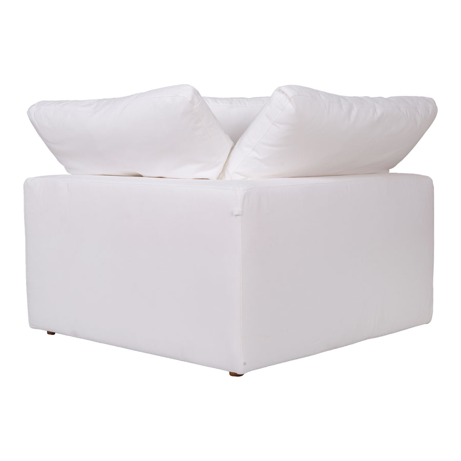 Moe's Home Clay Sectional in White (32.5' x 44.5' x 44.5') - YJ-1000-05