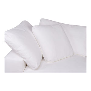 Moe's Home Clay Sectional in White (32.5' x 44.5' x 44.5') - YJ-1000-05
