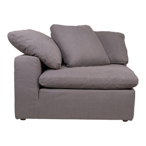 Moe's Home Clay Sectional in Light Grey (32.5' x 44.5' x 44.5') - YJ-1000-29