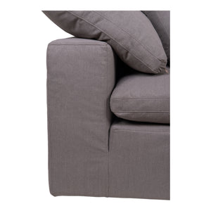 Moe's Home Clay Sectional in Light Grey (32.5' x 44.5' x 44.5') - YJ-1000-29