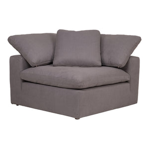 Moe's Home Clay Sectional in Light Grey (32.5' x 44.5' x 44.5') - YJ-1000-29