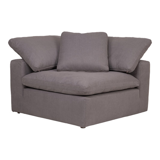 Moe's Home Clay Sectional in Light Grey (32.5" x 44.5" x 44.5") - YJ-1000-29