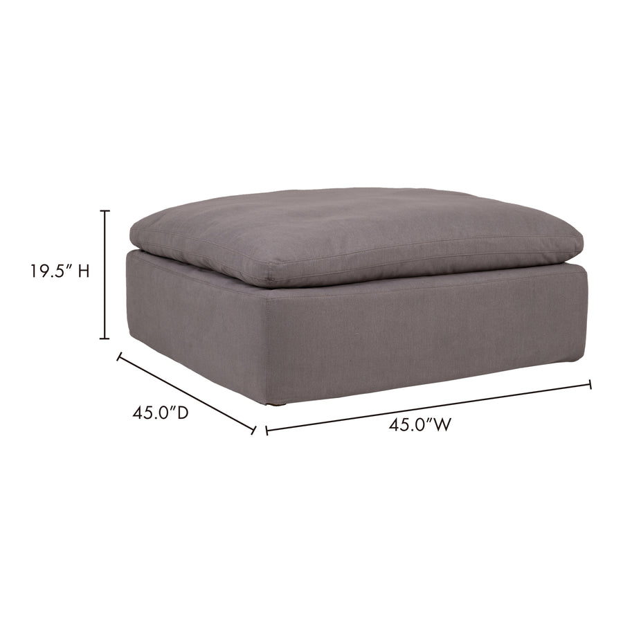 Moe's Home Clay Sectional in Light Grey (19.5' x 44.5' x 44.5') - YJ-1002-29