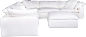 Moe's Home Clay Sectional in White (33' x 44.5' x 44.5') - YJ-1003-05