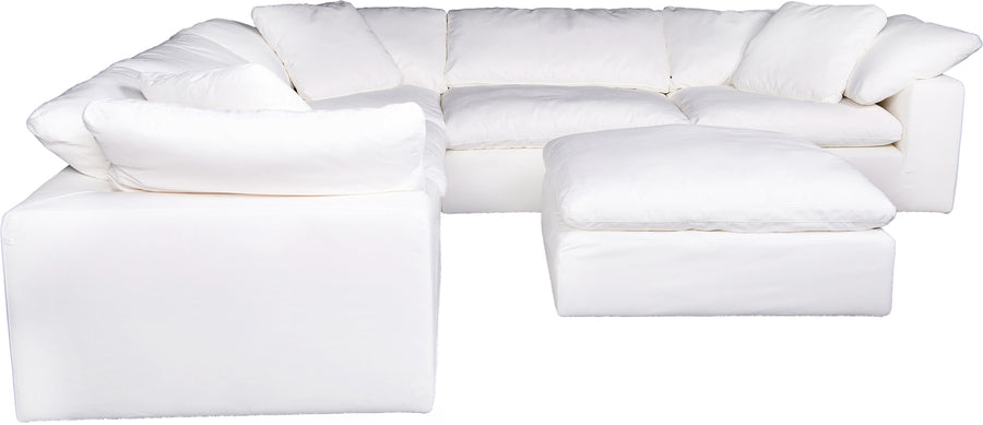 Moe's Home Clay Sectional in White (33' x 44.5' x 44.5') - YJ-1003-05