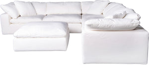 Moe's Home Clay Sectional in White (33' x 44.5' x 44.5') - YJ-1003-05