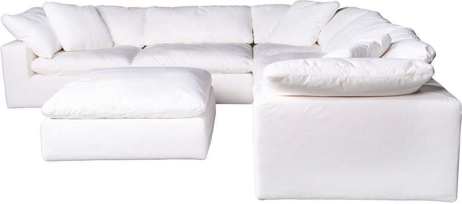 Moe's Home Clay Sectional in White (33' x 44.5' x 44.5') - YJ-1003-05