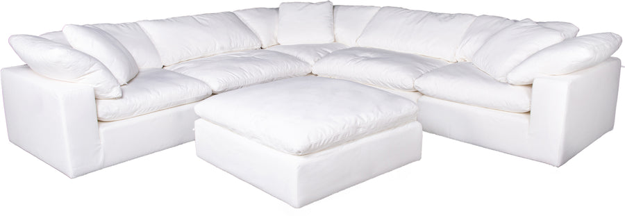 Moe's Home Clay Sectional in White (33' x 44.5' x 44.5') - YJ-1003-05