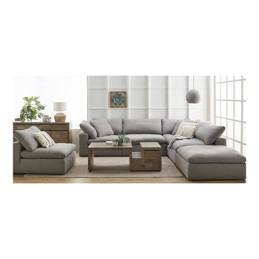 Moe's Home Clay Sectional in Light Grey (33" x 44.5" x 44.5") - YJ-1003-29