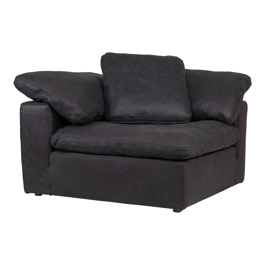 Moe's Home Clay Sectional in Black (32.5' x 44.5' x 44.5') - YJ-1004-02