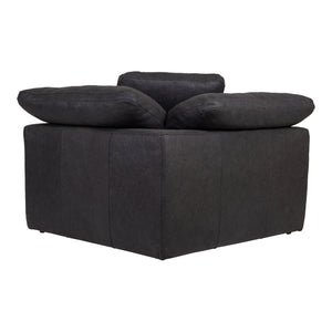 Moe's Home Clay Sectional in Black (32.5' x 44.5' x 44.5') - YJ-1004-02