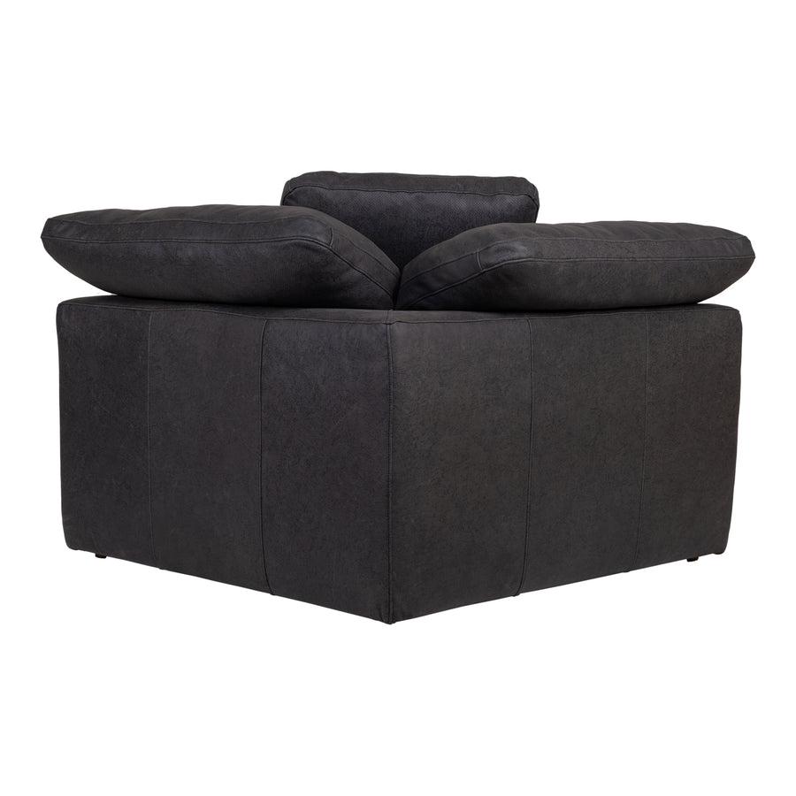 Moe's Home Clay Sectional in Black (32.5' x 44.5' x 44.5') - YJ-1004-02