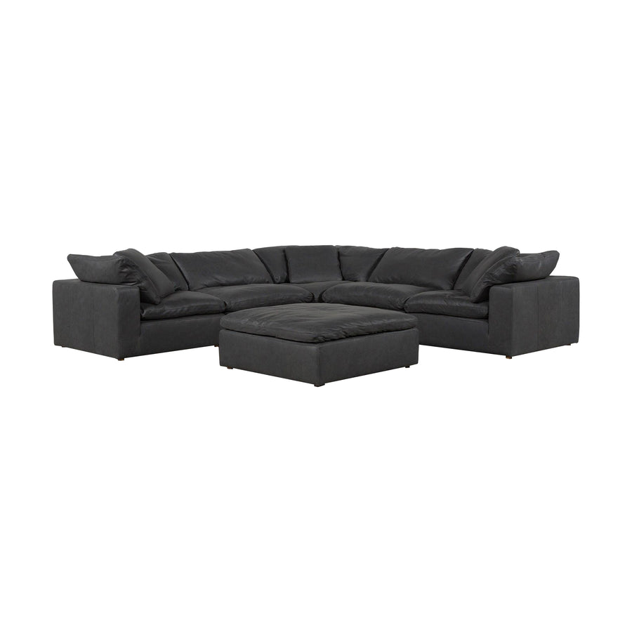 Moe's Home Clay Sectional in Black (32.5' x 44.5' x 44.5') - YJ-1005-02