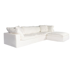 Moe's Home Clay Sectional in White (32.5' x 133.5' x 89') - YJ-1008-05