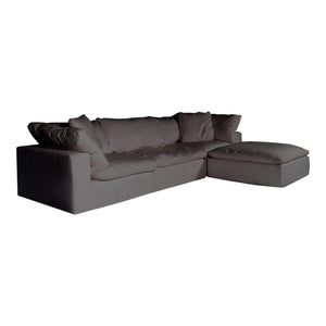 Moe's Home Clay Sectional in Light Grey (32.5' x 133.5' x 89') - YJ-1008-29