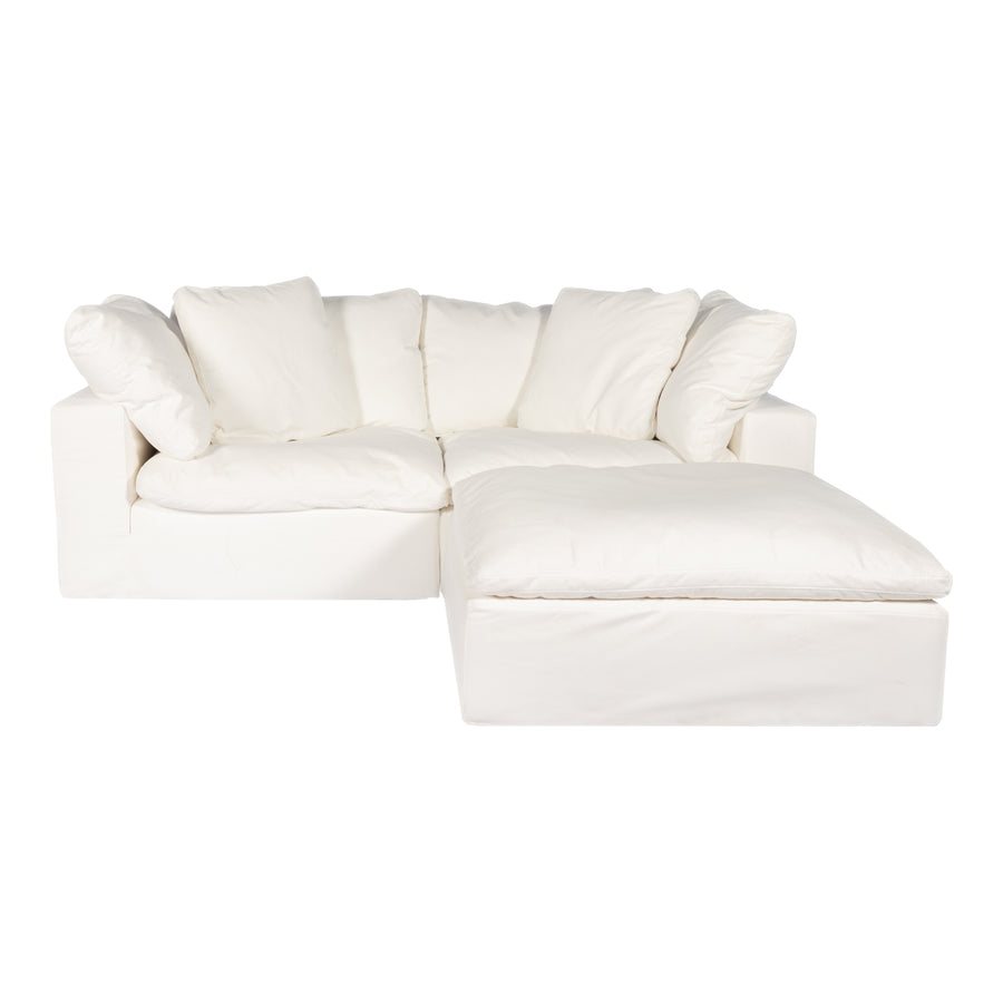 Moe's Home Clay Sectional in White (32.5' x 89' x 89') - YJ-1009-05