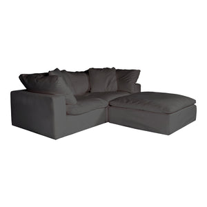 Moe's Home Clay Sectional in Light Grey (32.5' x 89' x 89') - YJ-1009-29