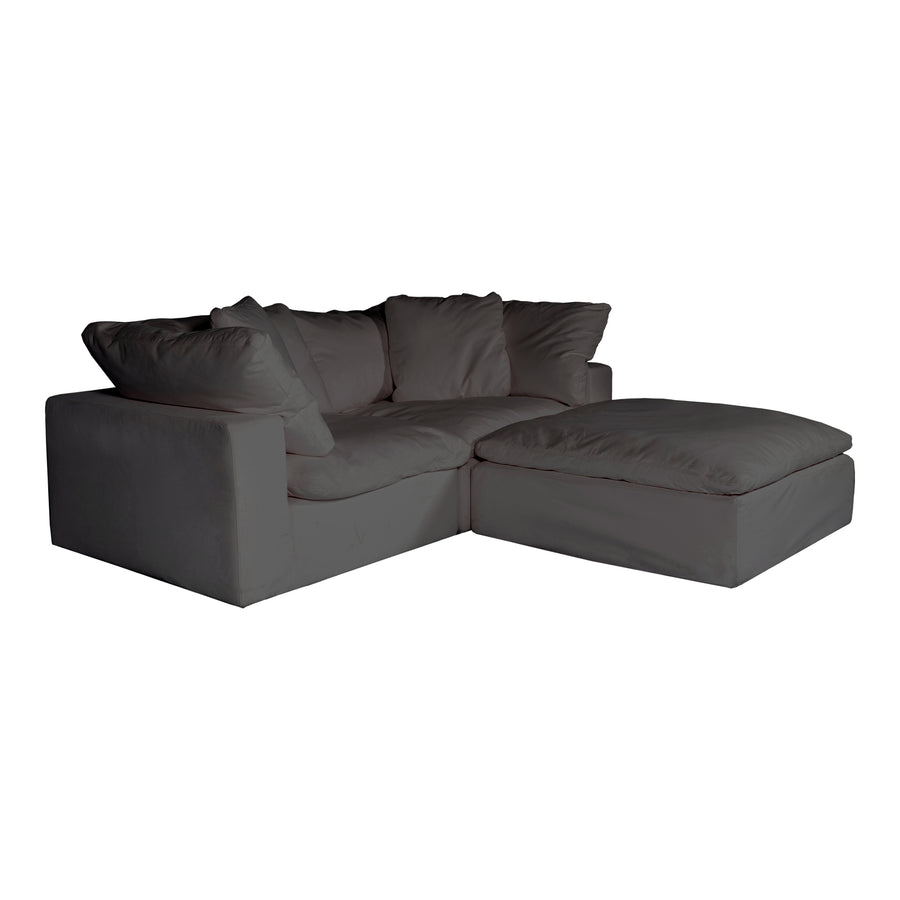 Moe's Home Clay Sectional in Light Grey (32.5' x 89' x 89') - YJ-1009-29