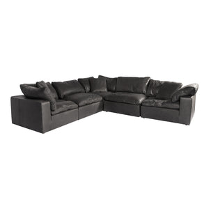 Moe's Home Clay Sectional in Black (32.5' x 133.5' x 133.5') - YJ-1010-02