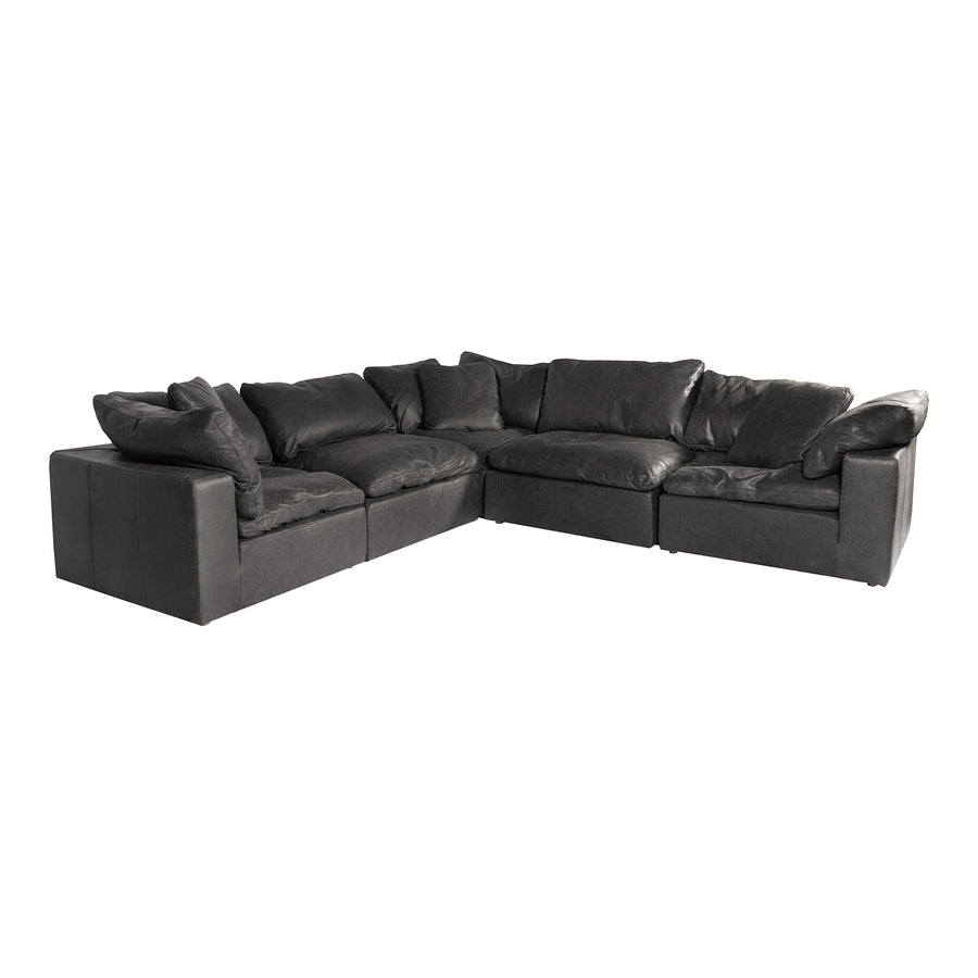 Moe's Home Clay Sectional in Black (32.5' x 133.5' x 133.5') - YJ-1010-02