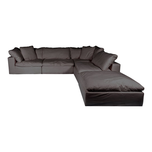 Moe's Home Clay Sectional in Light Grey (32.5" x 133.5" x 133.5") - YJ-1011-29