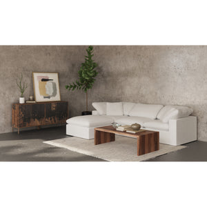 Moe's Home Terra Sectional in Cream (32' x 38' x 38') - YJ-1012-05
